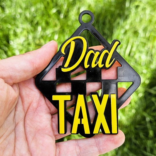 "Dad Taxi" Rear-view Mirror Charm