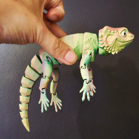 Wiggle-Waggle Companions - Bearded Dragon in Rainbow