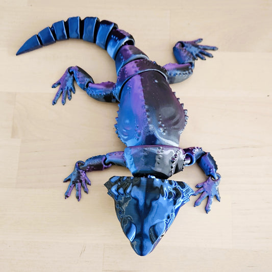 Wiggle-Waggle Companions - Bearded Dragon in Blue/Purple