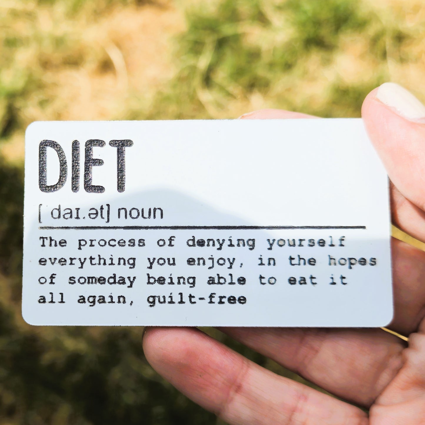 The Dictionary Range: Diet Fridge Magnet