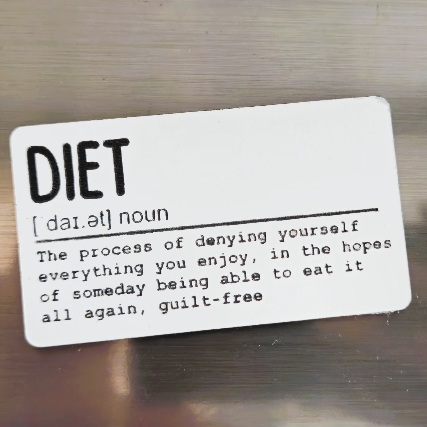 The Dictionary Range: Diet Fridge Magnet