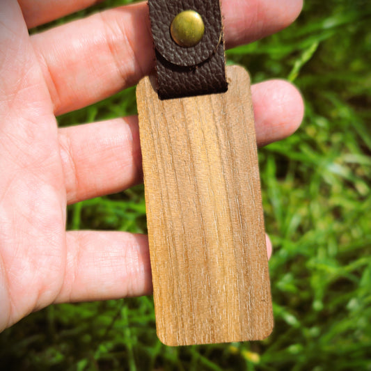 My Happy Place Camping Keychain