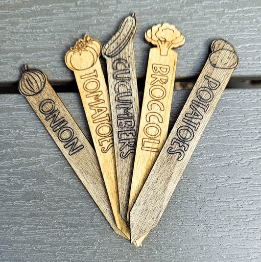 Large Rustic Veggie ID Stakes