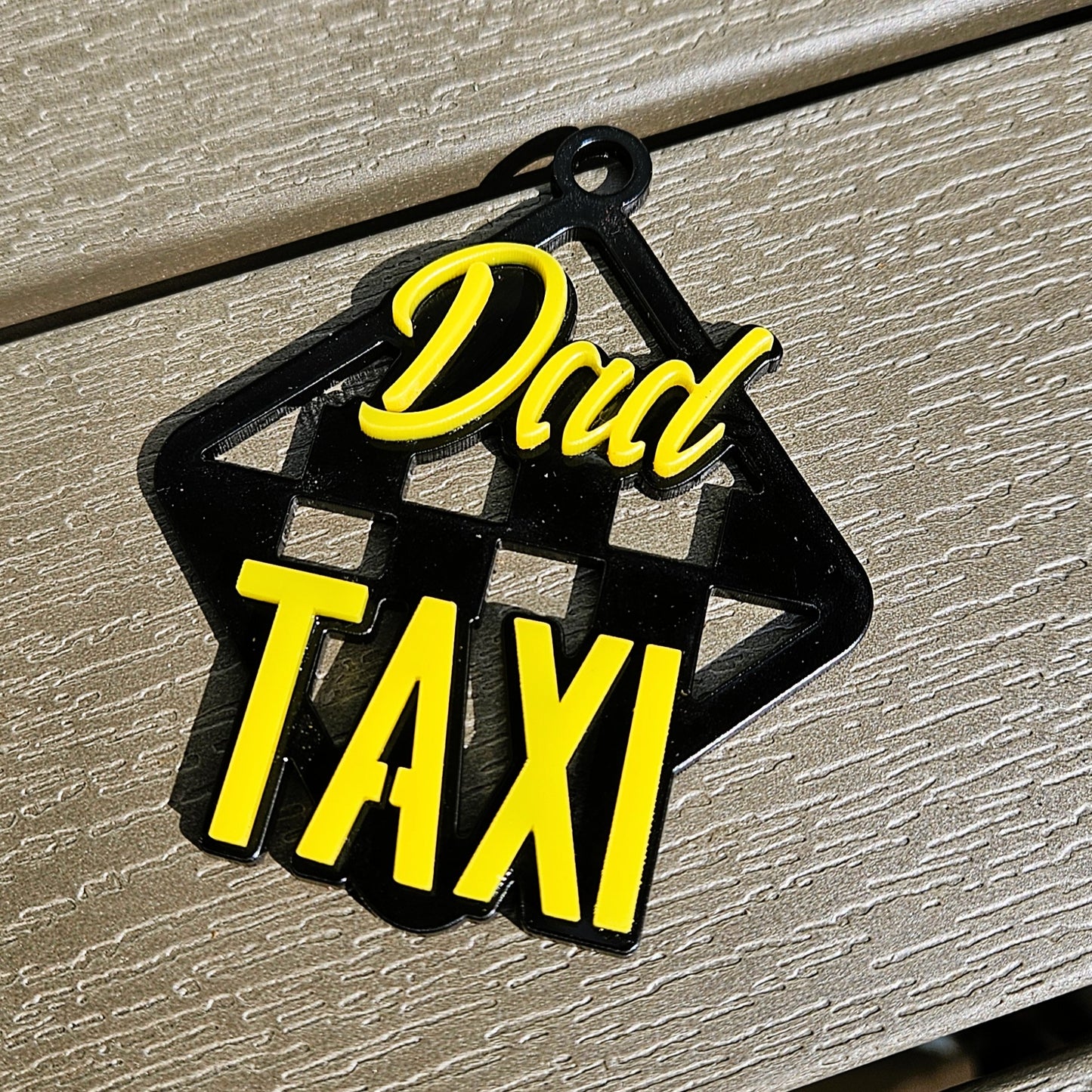 "Dad Taxi" Rear-view Mirror Charm