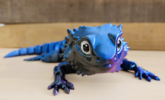 Wiggle-Waggle Companions - Bearded Dragon in Blue/Purple