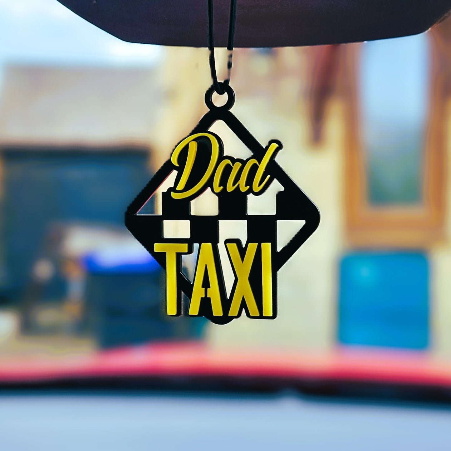 "Dad Taxi" Rear-view Mirror Charm