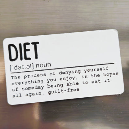 The Dictionary Range: Diet Fridge Magnet