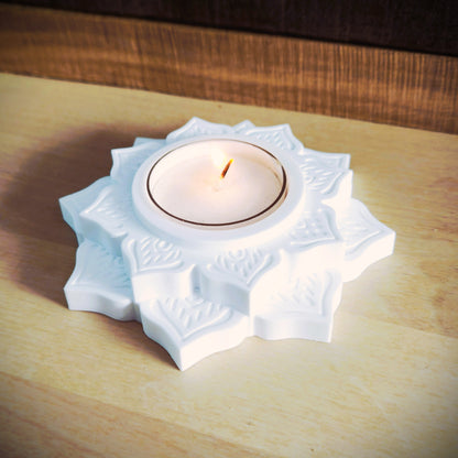 White Lotus Tealight Holder