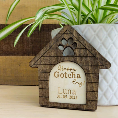Personalised "Happy Gotcha Day" Dog House Photo Prop