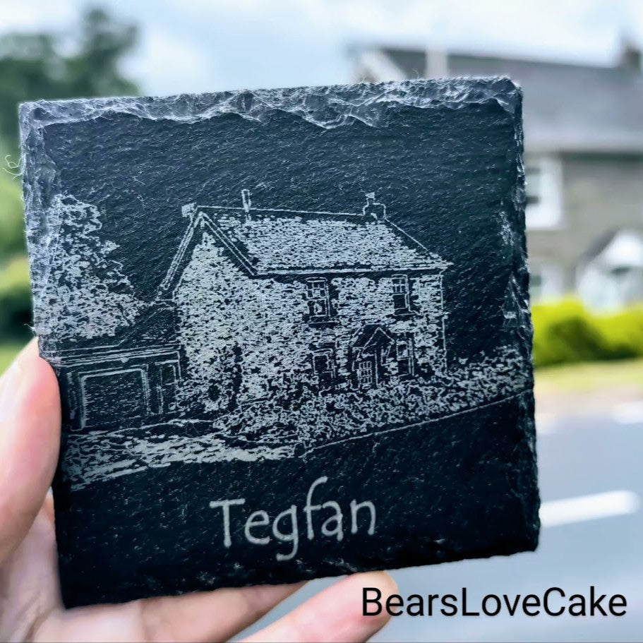 Custom House Slate Coasters