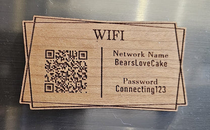 Personalised Geometric WiFi Fridge Magnet