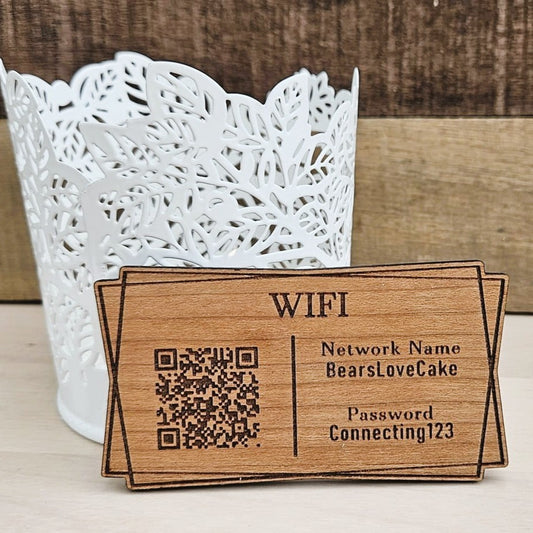 Personalised Geometric WiFi Fridge Magnet