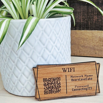 Personalised Geometric WiFi Fridge Magnet