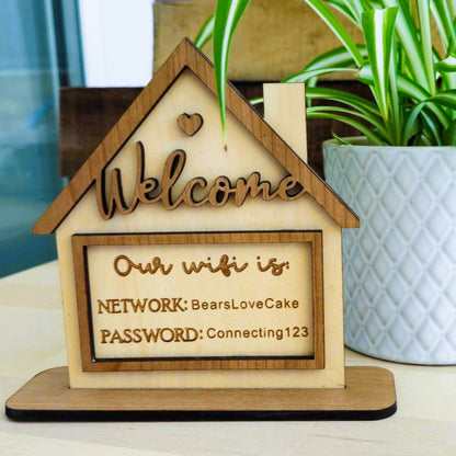 Two-Tone House WiFi Sign