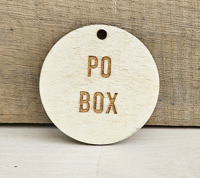Personalised Wooden Keychain Organiser Tags