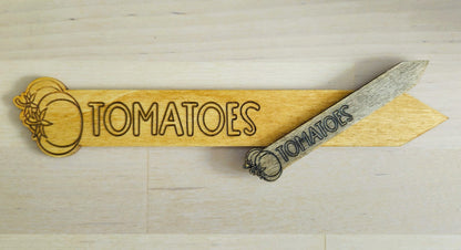Large Rustic Veggie ID Stakes