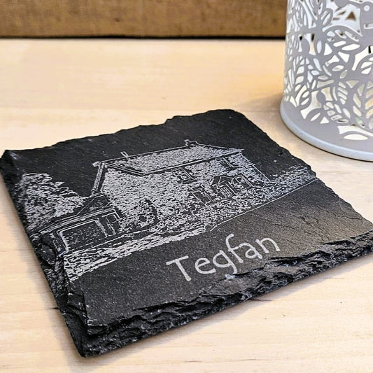 Custom House Slate Coasters