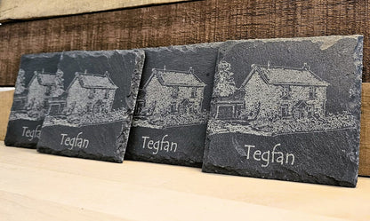 Custom House Slate Coasters