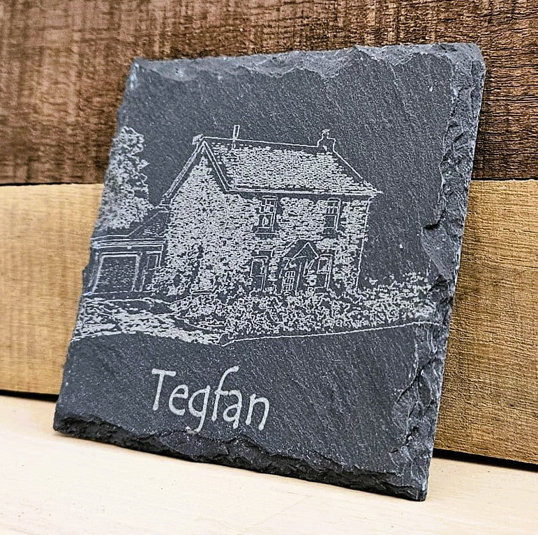 Custom House Slate Coasters