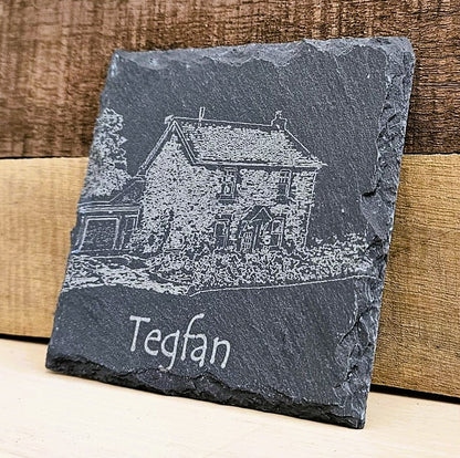Custom House Slate Coasters