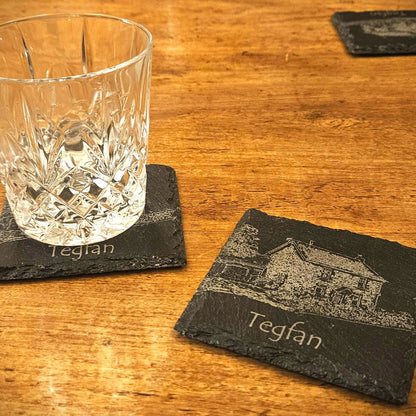 Custom House Slate Coasters