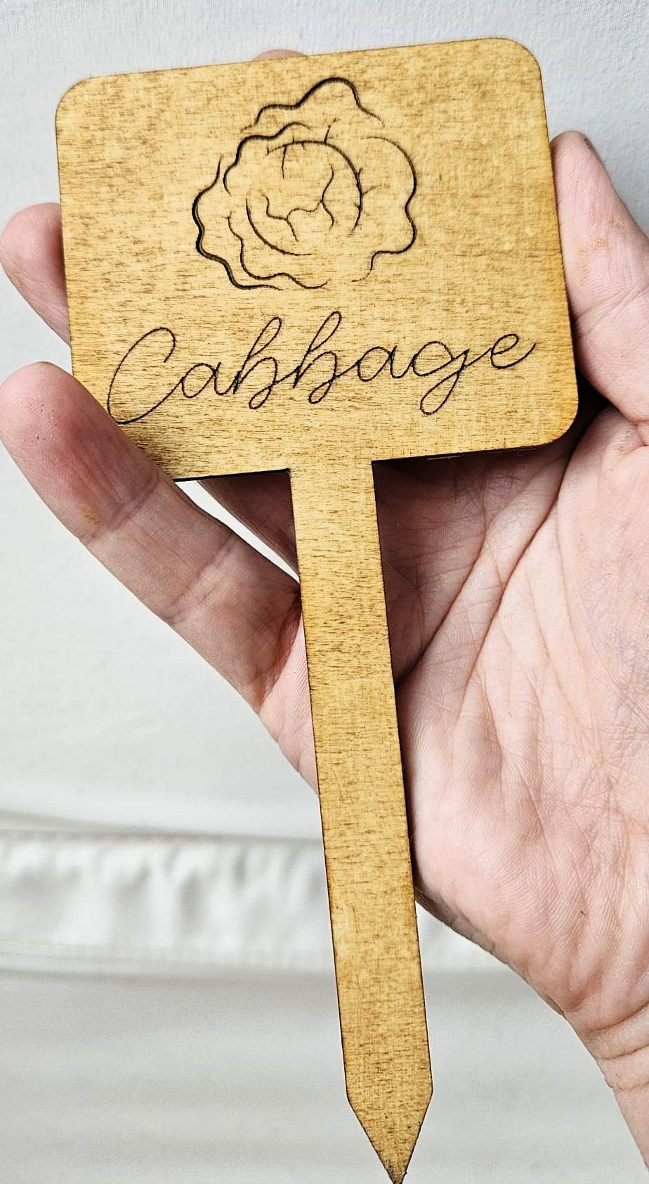 Engraved Wooden Vegetable Garden Markers