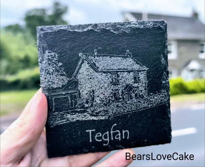 Custom House Slate Coasters